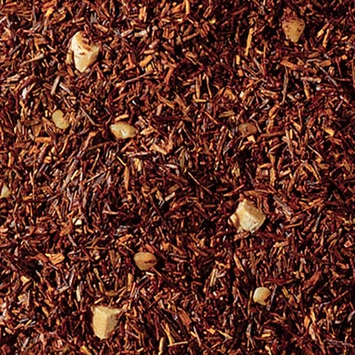 Rooibush Karamell kaufen – rotgoldene Tasse mit cremigem Karamellduft