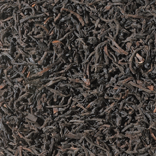 Ceylon OP Sarnia – rötliches, leicht offenes OP-Blatt; dunkelkupferne Tasse; würzig-süßliche Blume