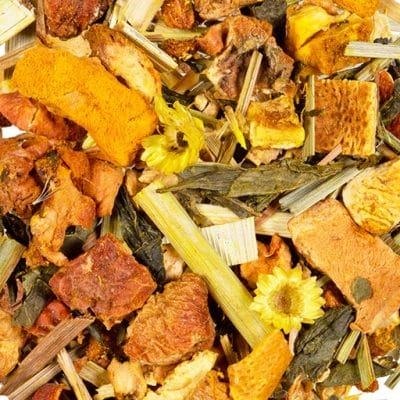 Ingwer Shot Tee mit Apfel, Grüntee und Kurkuma – fruchtig, würzig & belebend